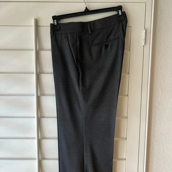 THEORY NEW Emery Tailor Charcoal Grey Trousers Pants Stretch - Picture 3 of 8
